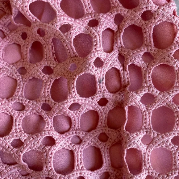 Self Portrait Pink Lace Cocktail Dress size 2 fit like size 0 - Picture 6 of 9